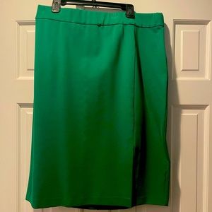 Brilliant Emerald Green Eloquii Skirt